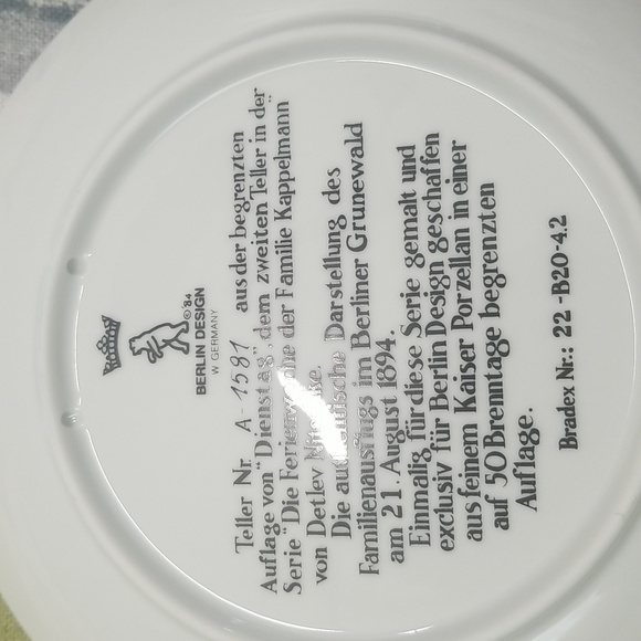 3 Berlin Design Holiday Week of Family Kappelmann1984 Plates Detlev Nitschke - Picture 6 of 11